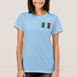 Camiseta Itália Bandeira + Mapa