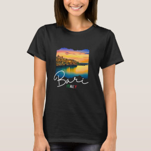 Camiseta Itália Bari Souvenir Sunset em Bari Itália
