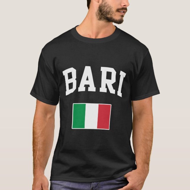 Camiseta Italia Bari Toscânia Sicília Itália Bandeira Itali (Frente)