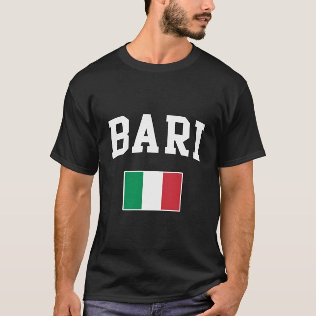 Camiseta Italia Bari Tuscany Sicily Italy Italian Flag Ital (Frente)