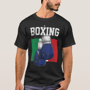 Camiseta Itália Boxer Luvas Boxer Bandeira Italiana