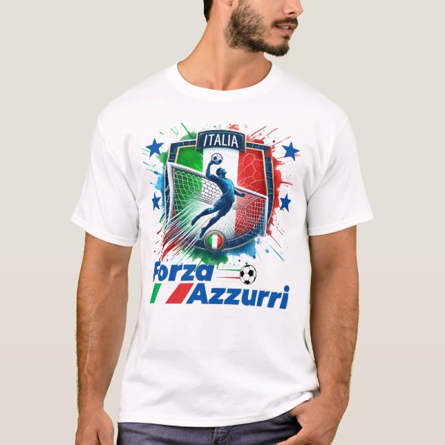 Camiseta Italia Calcio 4 Stelle (Frente)