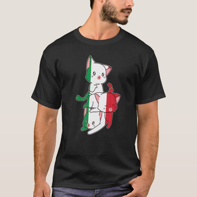 Camiseta Itália Cats Itália Italiano (Frente)
