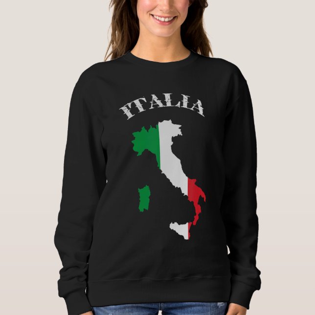 Camiseta Itália com pavilhão italiano 1 (Frente)