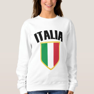 Camiseta Italia Crest Itália Flag