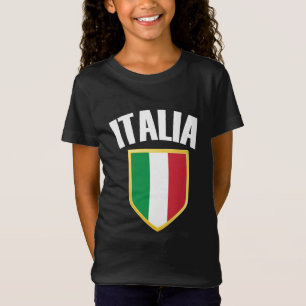 Camiseta Italia Crest Itália Flag Soccer Fan