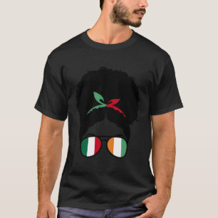 Camiseta Itália E Costa Do Marfim Misturam Metade Do Cabelo