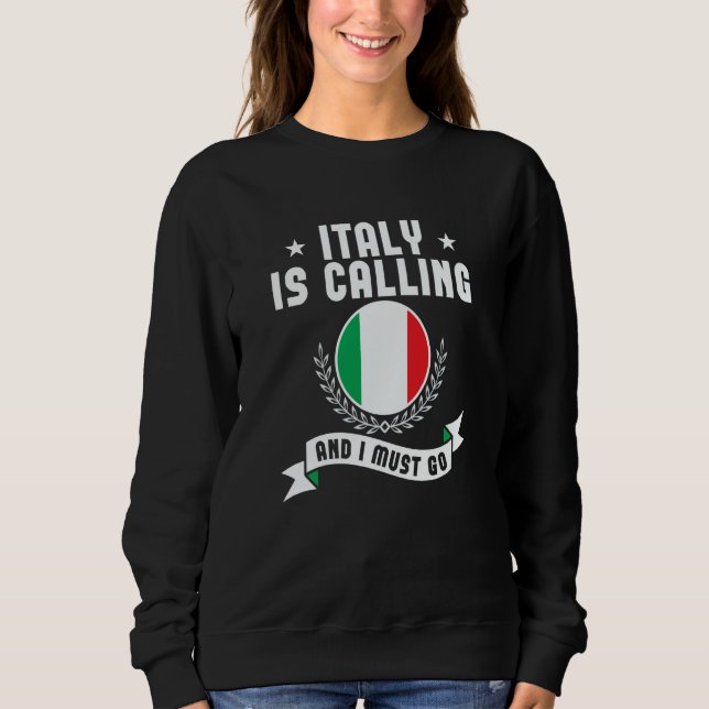 Camiseta Itália Está Chamando E Eu Devo Ir Lembranças Bande (Frente)