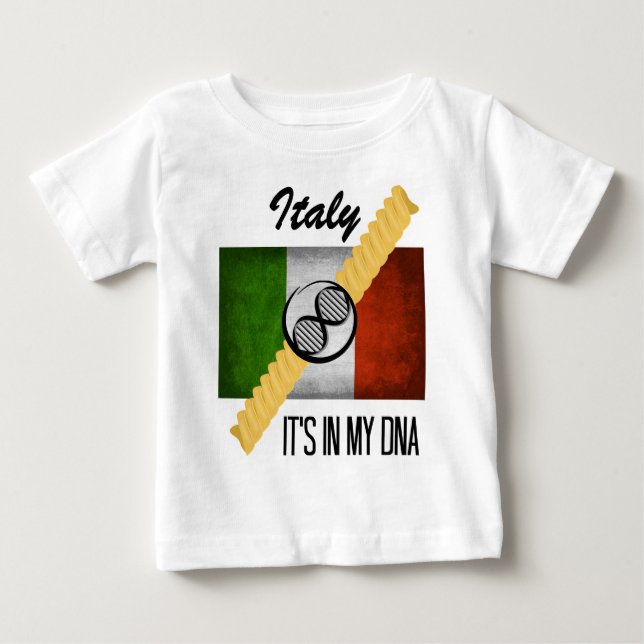 Camiseta Italia está em minha bandeira italiana Rotini da (Frente)