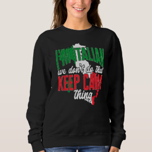 Camiseta Itália Eu Sou Italiano Não Fazemos Isso Manter Cal