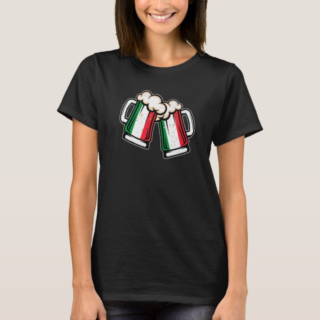 Camiseta Itália Flag Beer Mug Legal Beer Italiana Beer (Frente)