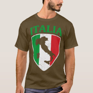Camiseta Italia Flag Crest Itália Family