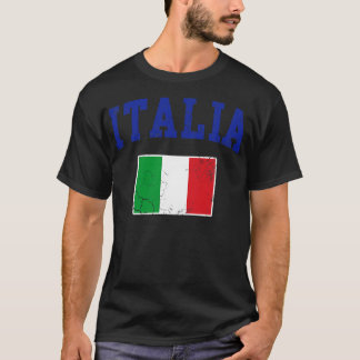 Camiseta Italia Flag Family Heritage Italiane Itália Vintag