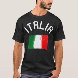 Camiseta Italia Flag Itália Italiano Pocket Design