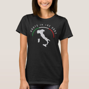 Camiseta Itália Flag & Italiana Map Funny Pun Italia Men We