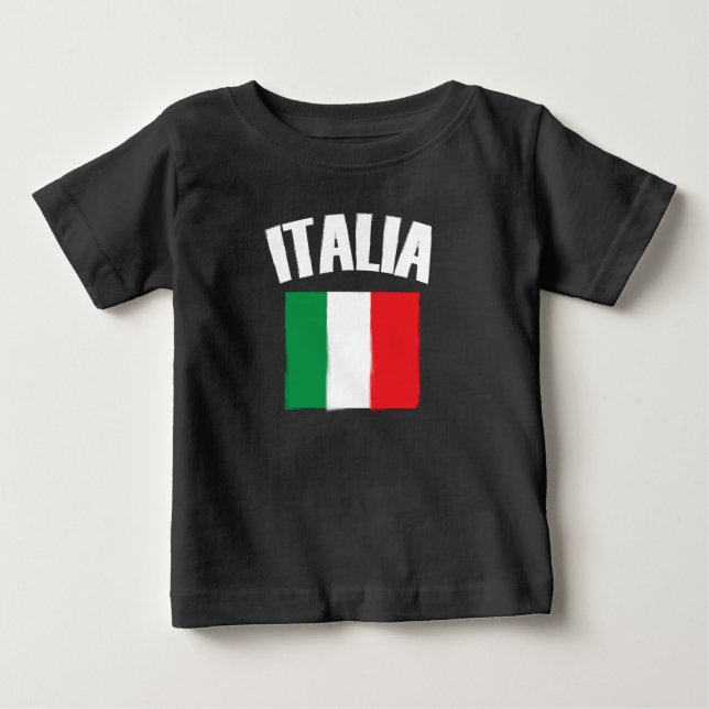 Camiseta Italia Flag Soccer Fan (Frente)