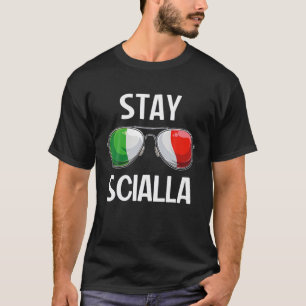 Camiseta Itália Funny Itália Slang Italia Pun Fica Sciall