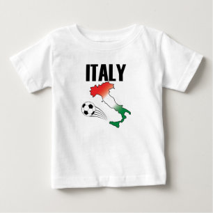 Camiseta Itália Futebol Fan Map Boot Ball