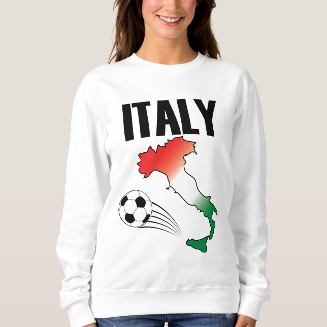 Camiseta Itália Futebol Fan Map Boot Futebol Ball (Frente)