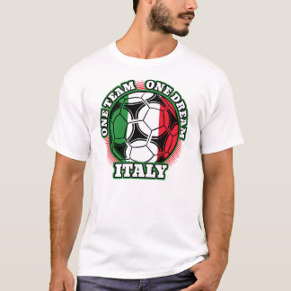 Camiseta Itália Futebol Uma Equipe Um Sonho Bandeira Italia