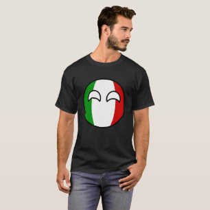Camiseta Italia Geeky de tensão engraçada Countryball