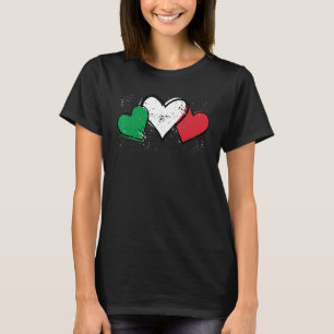 Camiseta Itália Heartbeat Itália Bandeira Italiana Heart It