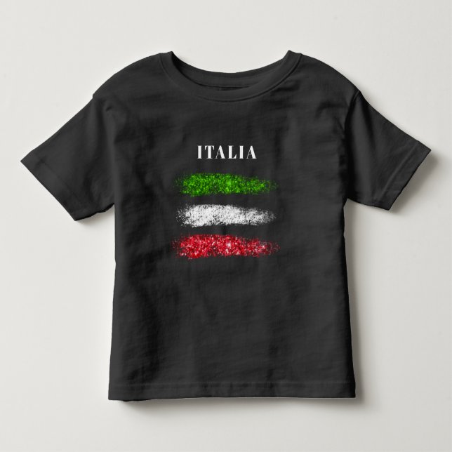 Camiseta *~* ITÁLIA ITÁLIA Abstrato ITALIANA Toddler (Frente)