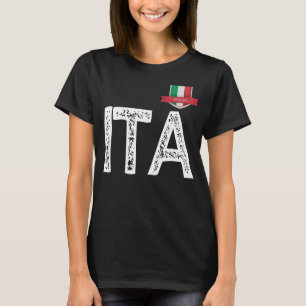 Camiseta Itália Italia Human-Flag I, T e A Itália