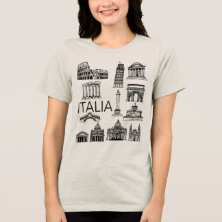 Camiseta Italia Italian Monuments 