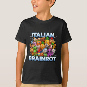 Camiseta Itália Italiano Brainrot Personagens de Meme Engra