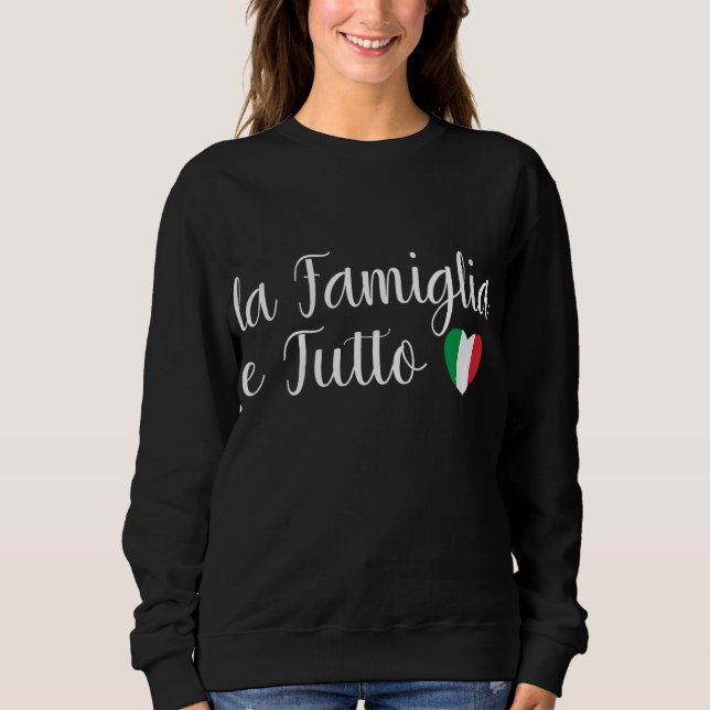 Camiseta Itália La Famiglia e Tutto A Família É Tudo (Frente)