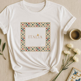 Camiseta Italia Majolica Azulejo Boho | Estilo mediterrânic