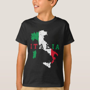 Camiseta Itália Mapa Italiano Orgulho Orgulho Gift Heritage