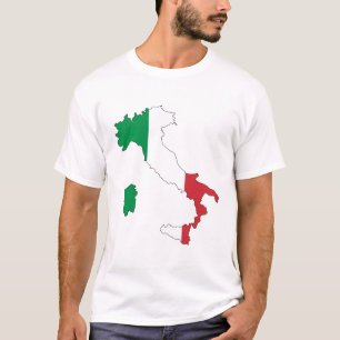 CAMISETA ITÁLIA - MAPA/ROMA/CRESTO/CORES