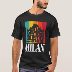 Camiseta Itália Milão Com Catedral de Milão Dom De Milão