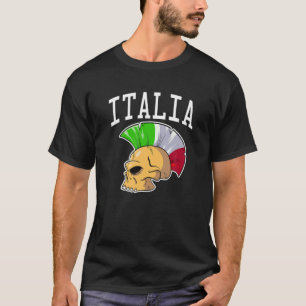 Camiseta Itália Mohawk Skull Italia Desportista Nazional