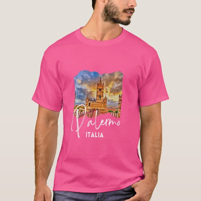 Camiseta Itália Palermo Souvenir Palermo 1 (Frente)
