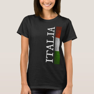 Camiseta Italia Pride I Love Italy Tricolore Italiana Flag