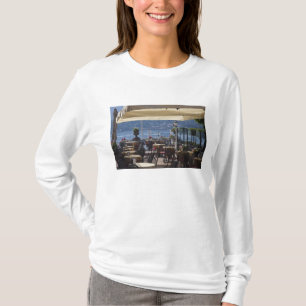 Camiseta Itália, Província de Como, Bellagio. Café à beira