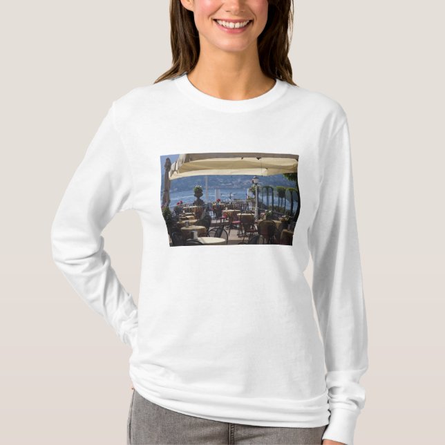 Camiseta Itália, Província de Como, Bellagio. Café à beira  (Frente)