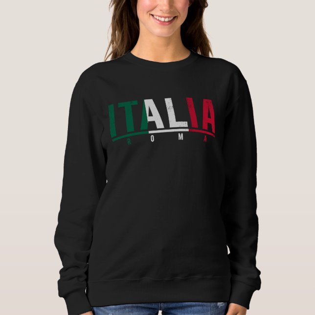 Camiseta Italia Roma Italian Flag I Love Italy   Men Women (Frente)