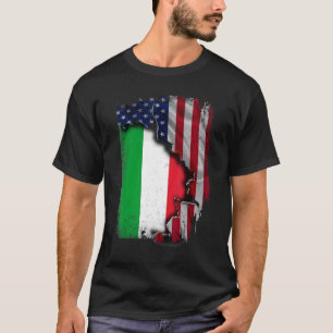 Camiseta Itália ROOTS Half American Flag Patrioitc Itália