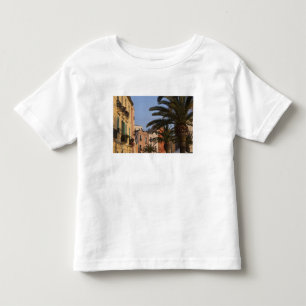 Camiseta Itália, Sardenha, Cagliari. Edifícios e palmeiras