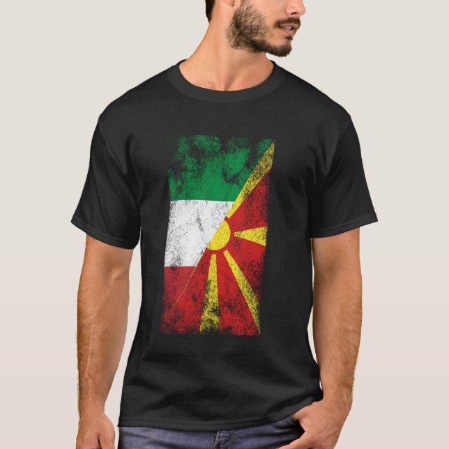 Camiseta Itália Sinalizadores da Macedônia do Norte - Maced (Frente)