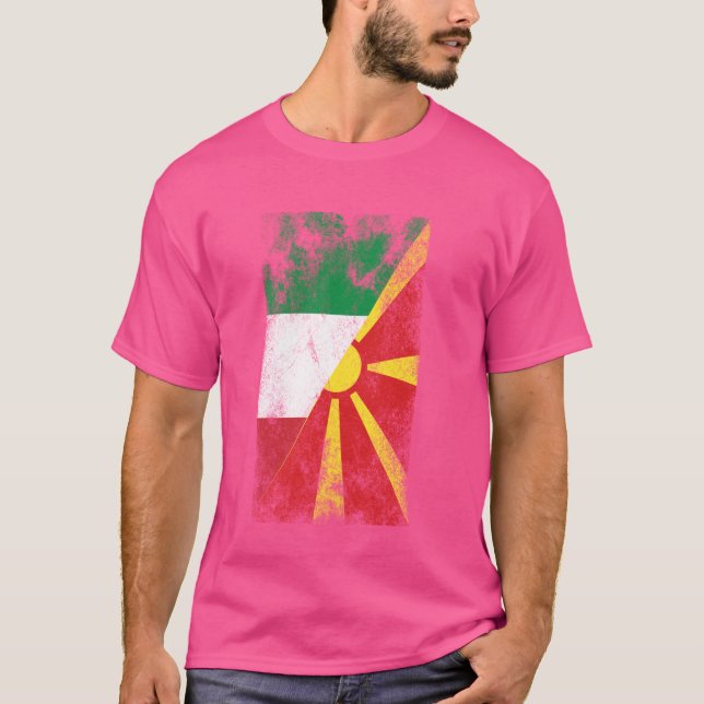 Camiseta Itália Sinalizadores da Macedônia do Norte - Maced (Frente)