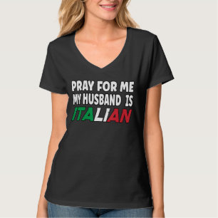 Camiseta Itália Sinalizar a Rezação da Esposa Italiana para