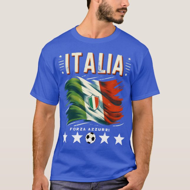 Camiseta Italia Soccer Forza Azzurri (Frente)