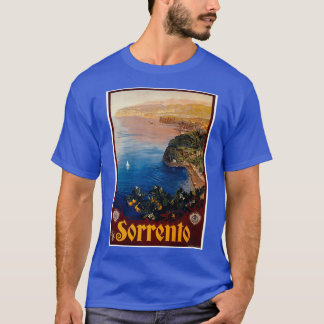 Camiseta Itália Sorrento Bay de Nápoles vintage trave itali