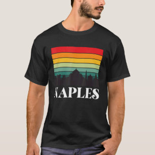Camiseta Itália Souvenir Nápoles Skyline Mediter Doméstico