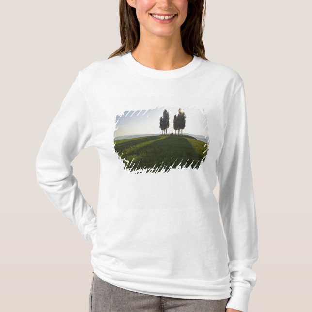 Camiseta Itália, Toscana, Ciprestes na Toscana com (Frente)